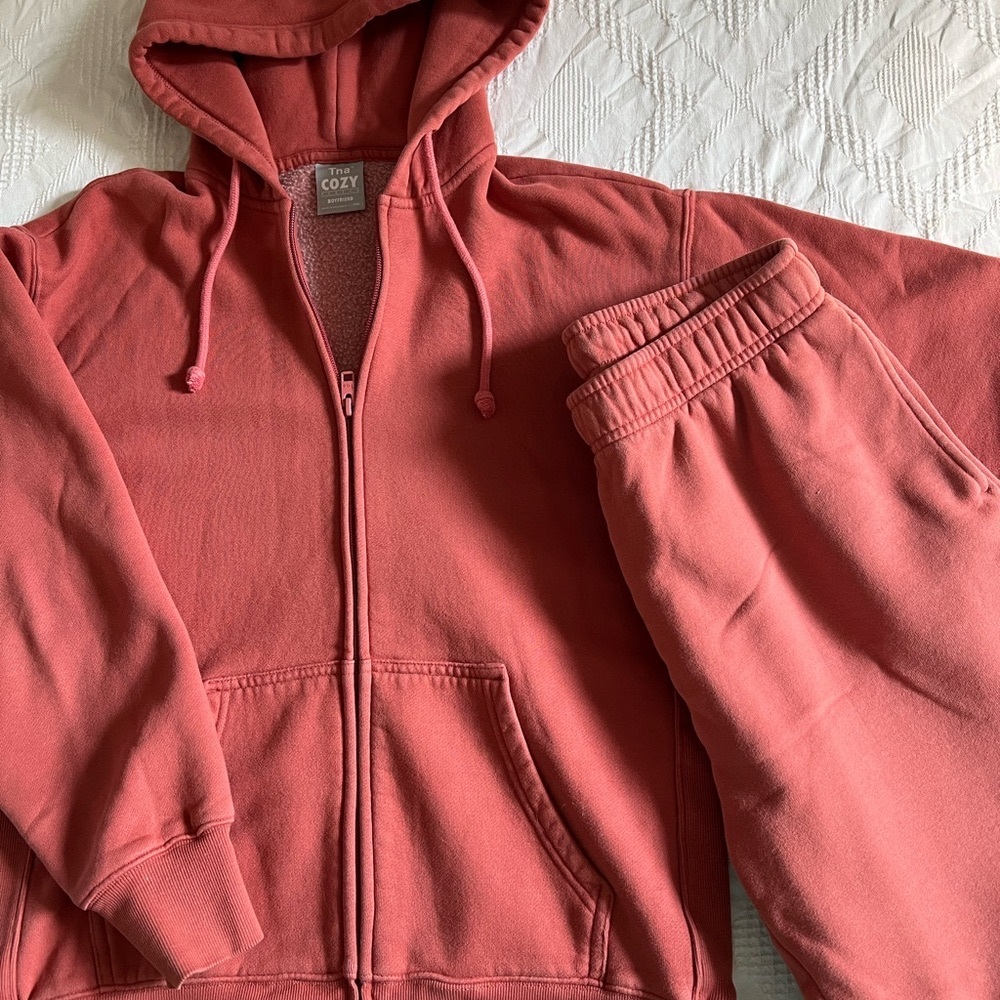 Aritzia TNA Cozy Fleece Matching Set - XS/XXS